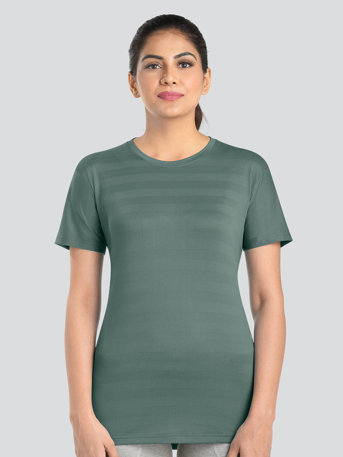 Women Green Active T-Shirt-Td-903 | TT89 - view 4