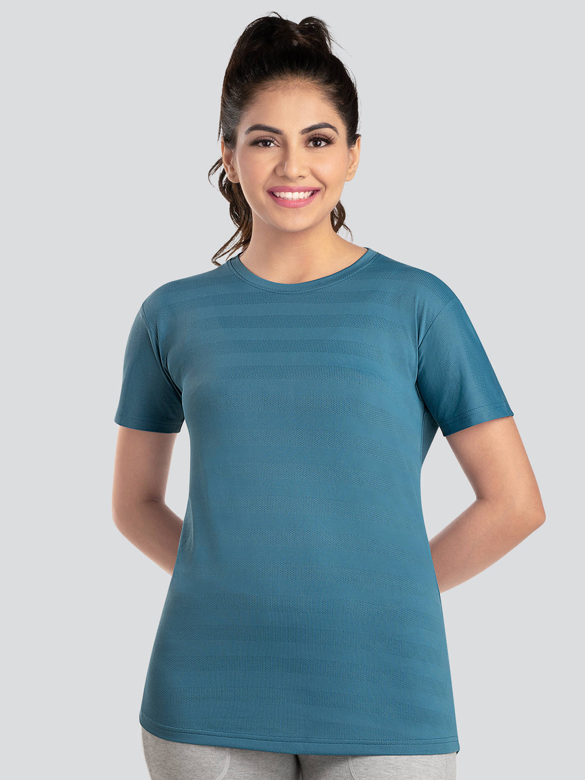 Women Black Active T-Shirt-Td-903 | TT89 - view 21