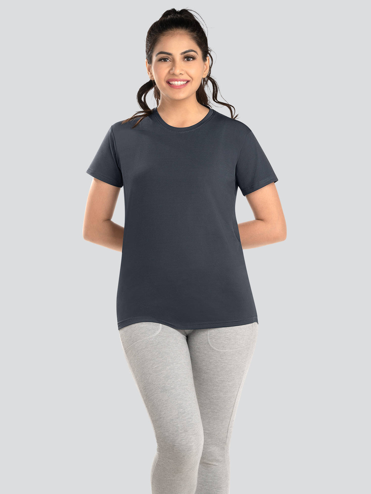 Women Navy Blue Active T-Shirt-Td-904 | TT89 - view 1