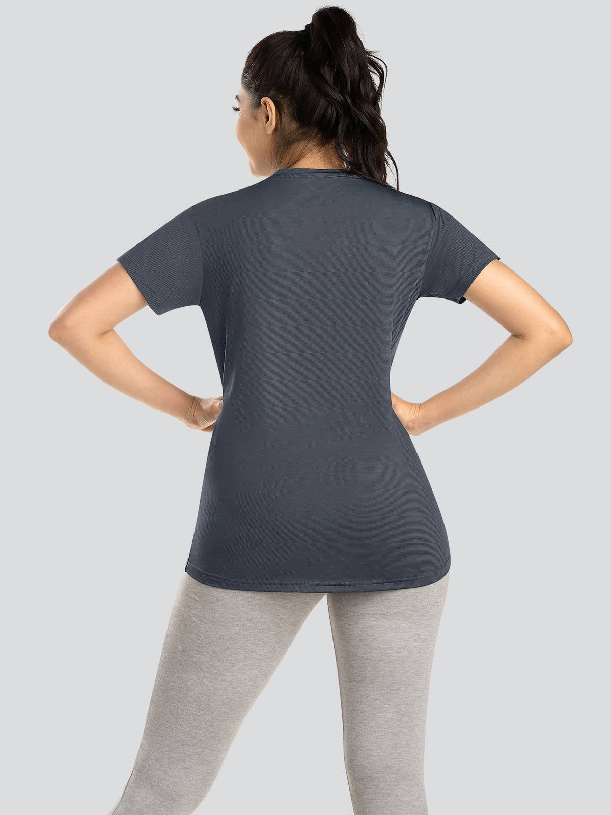 Women Navy Blue Active T-Shirt-Td-904 | TT89 - view 2