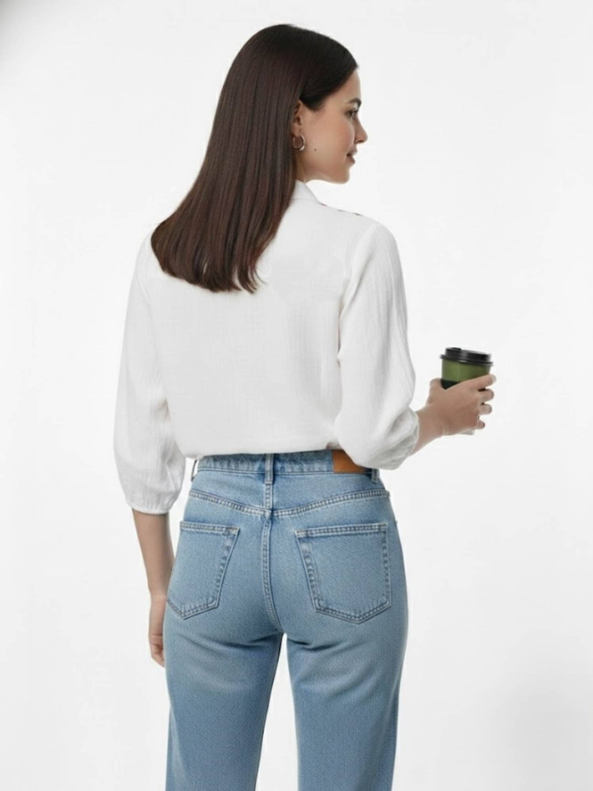 Ditsy Floral Embroidered Shirt | S67 - view 3