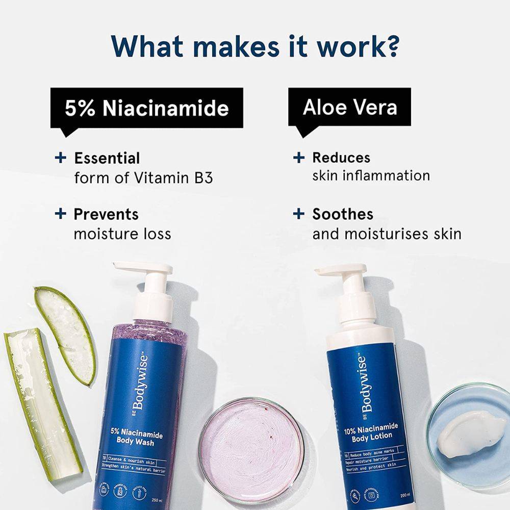 5% Niacinamide Body Wash + 10% Niacinamide Body Lotion For Bright Skin | BWS9 - view 3