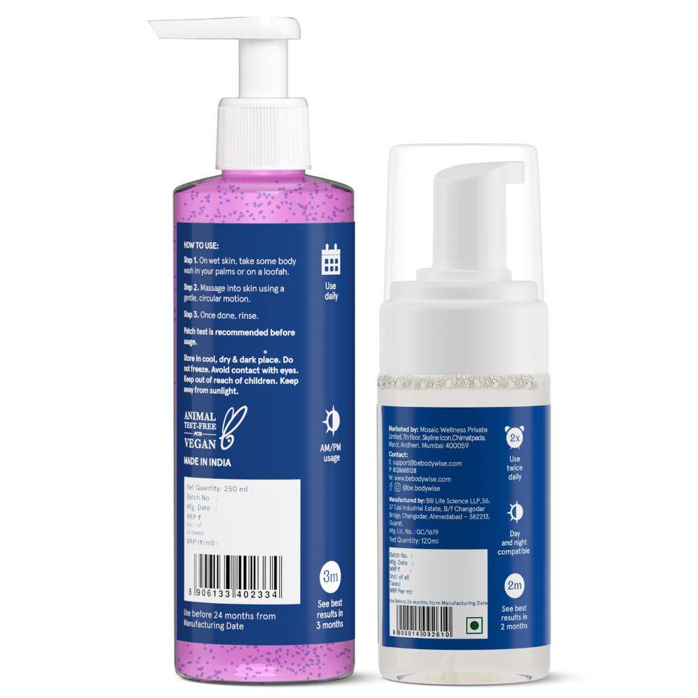 5% Niacinamide Body Wash & 1% Salicylic Acid Face Wash for Clear Acne Free Skin | BWS9 - view 10