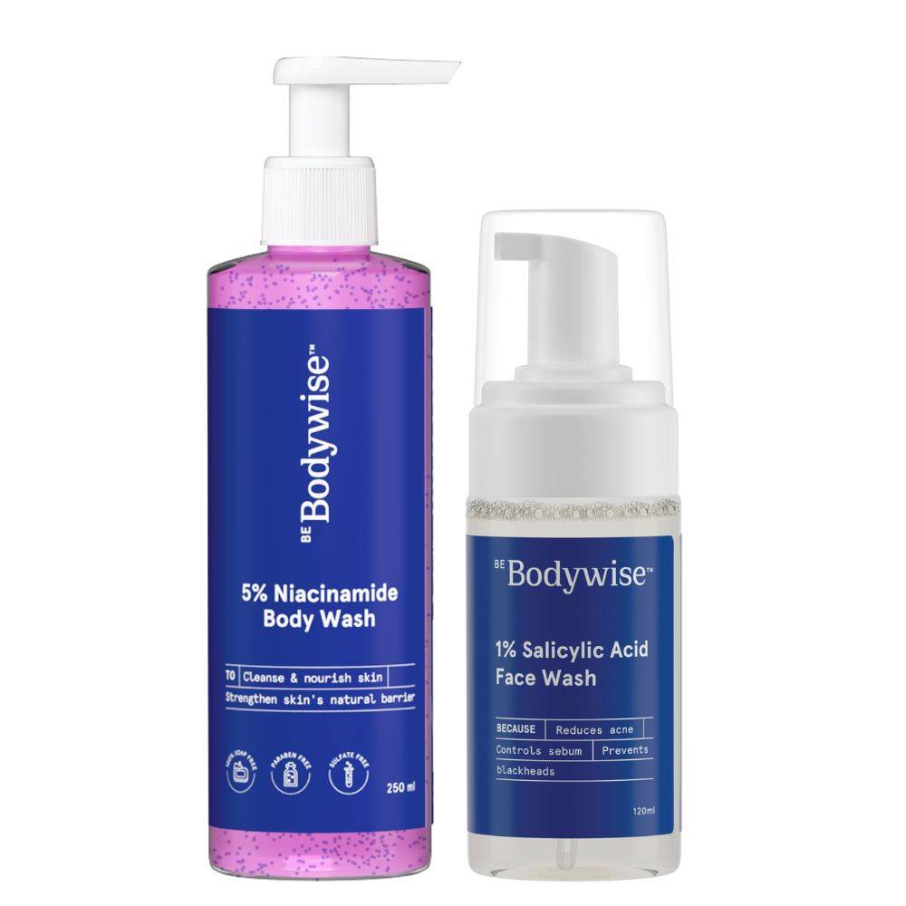 5% Niacinamide Body Wash & 1% Salicylic Acid Face Wash for Clear Acne Free Skin | BWS9 - view 11