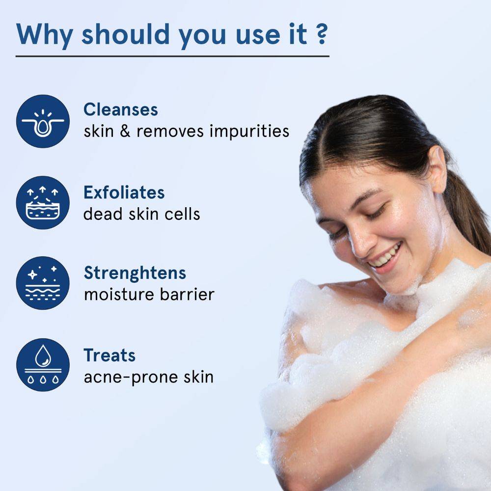 5% Niacinamide Body Wash & 1% Salicylic Acid Face Wash for Clear Acne Free Skin | BWS9 - view 3