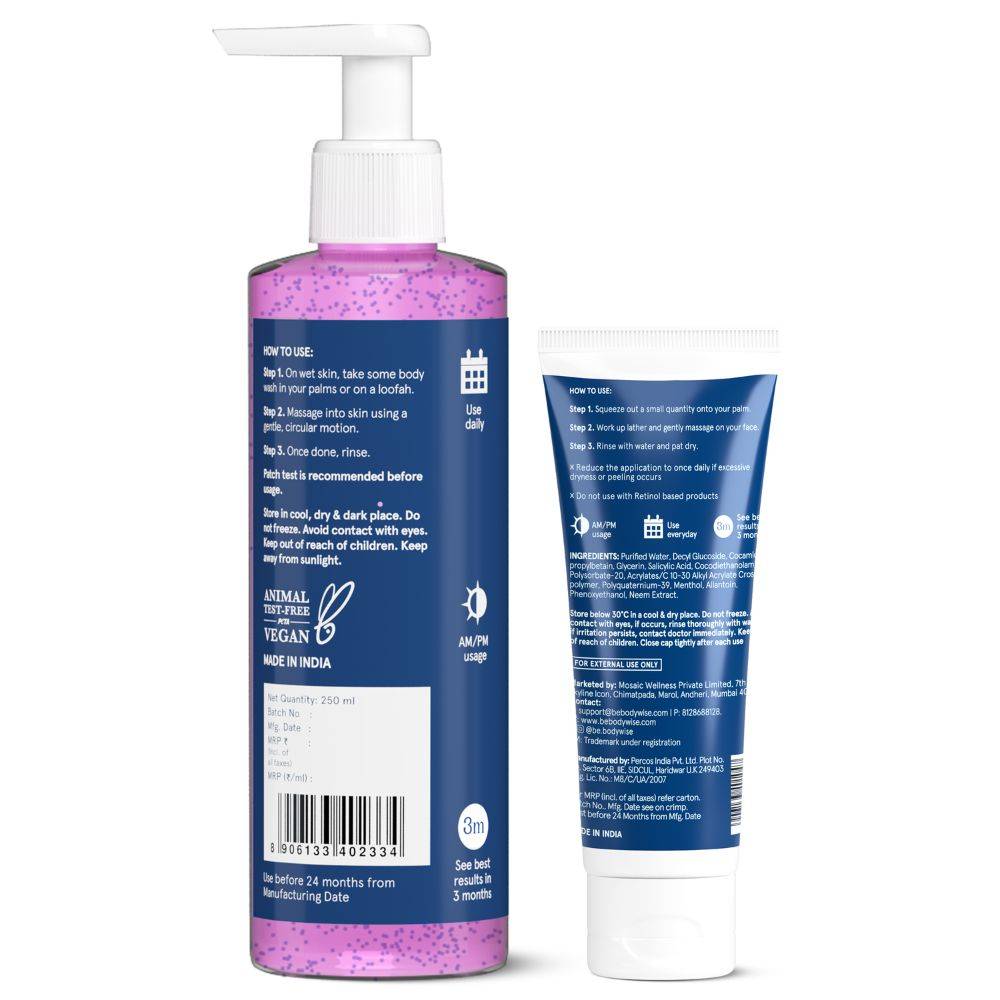 5% Niacinamide Body Wash + 2% Salicylic Acid Face Wash For Clear Skin | BWS9 - view 9