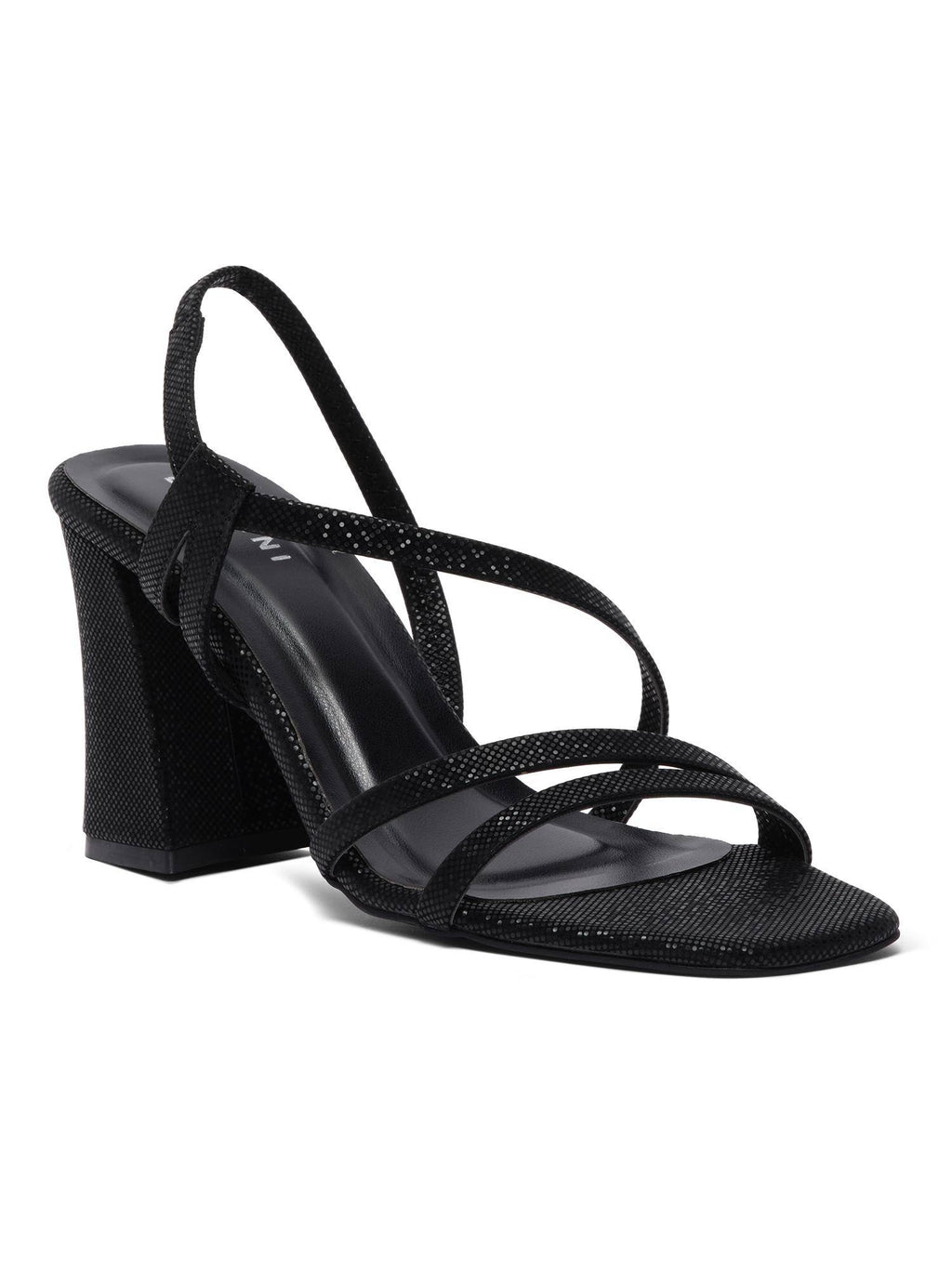 Tova Black Strappy Heels | H78 - view 2