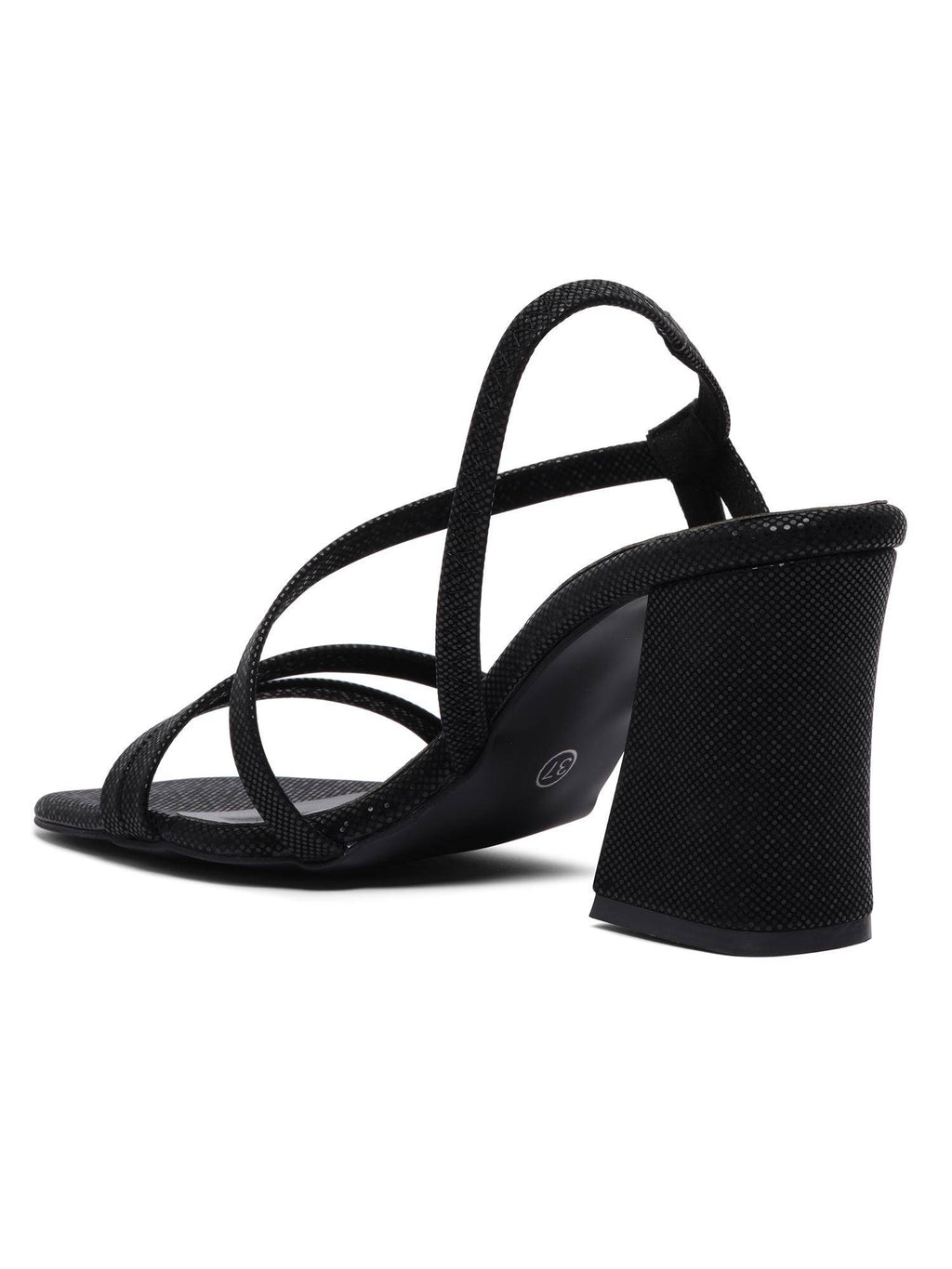 Tova Black Strappy Heels | H78 - view 5
