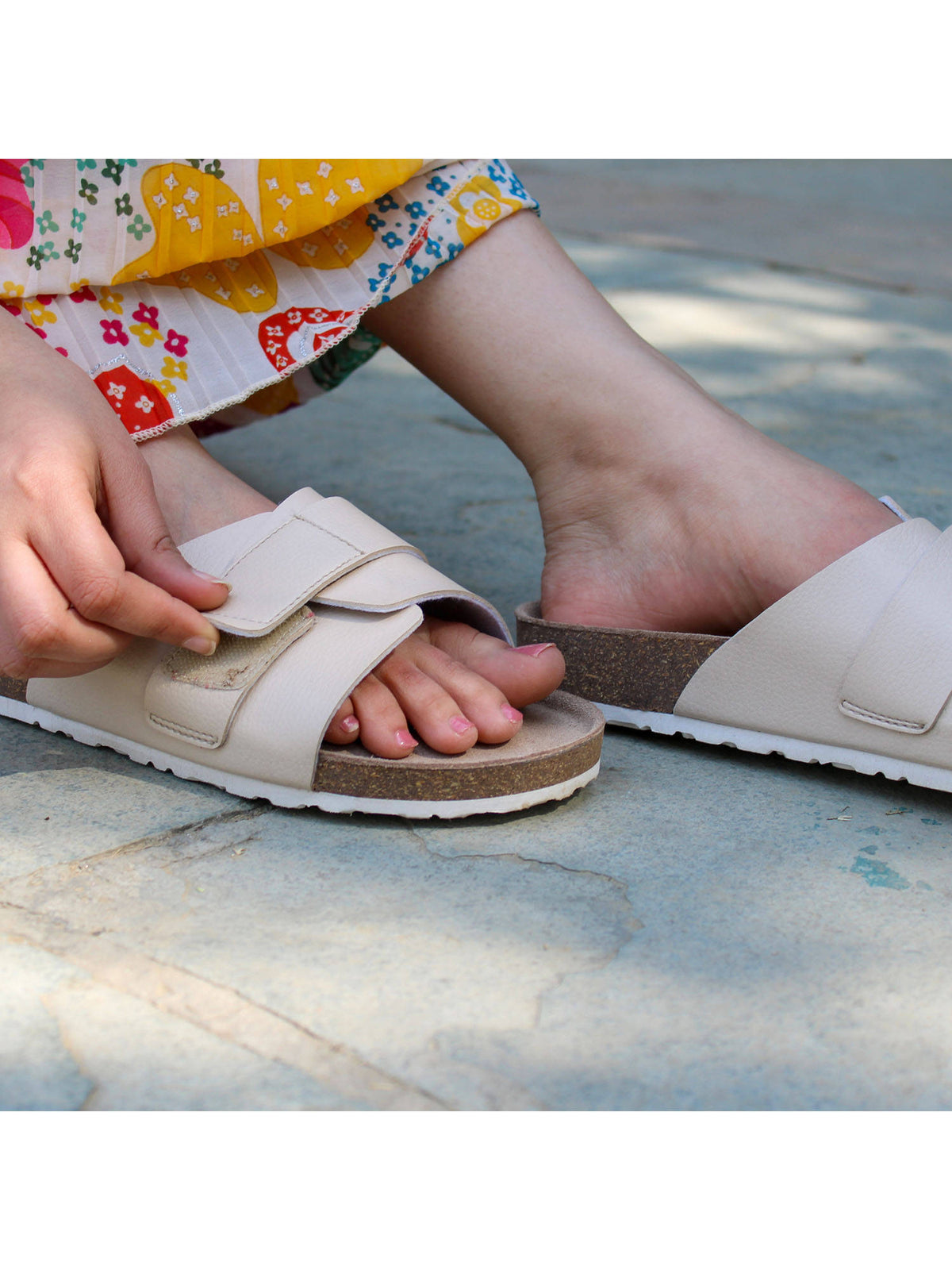 Double Layered Cork Sandals - Pink | SD89 - view 14