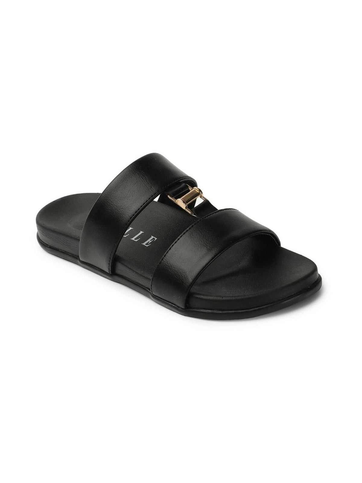 Black Women Solid Plain Flats | F61 - view 4