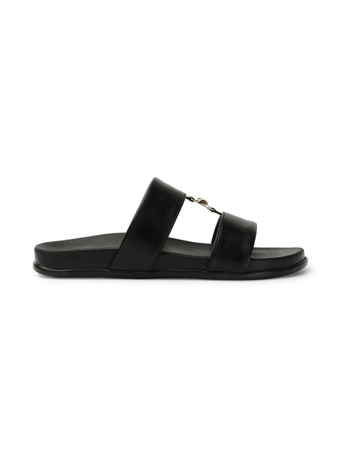 Black Women Solid Plain Flats | F61 - view 5