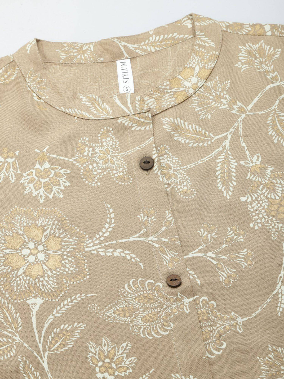 Womens Floral Print Rayon A-line Kurta | KDG - view 39