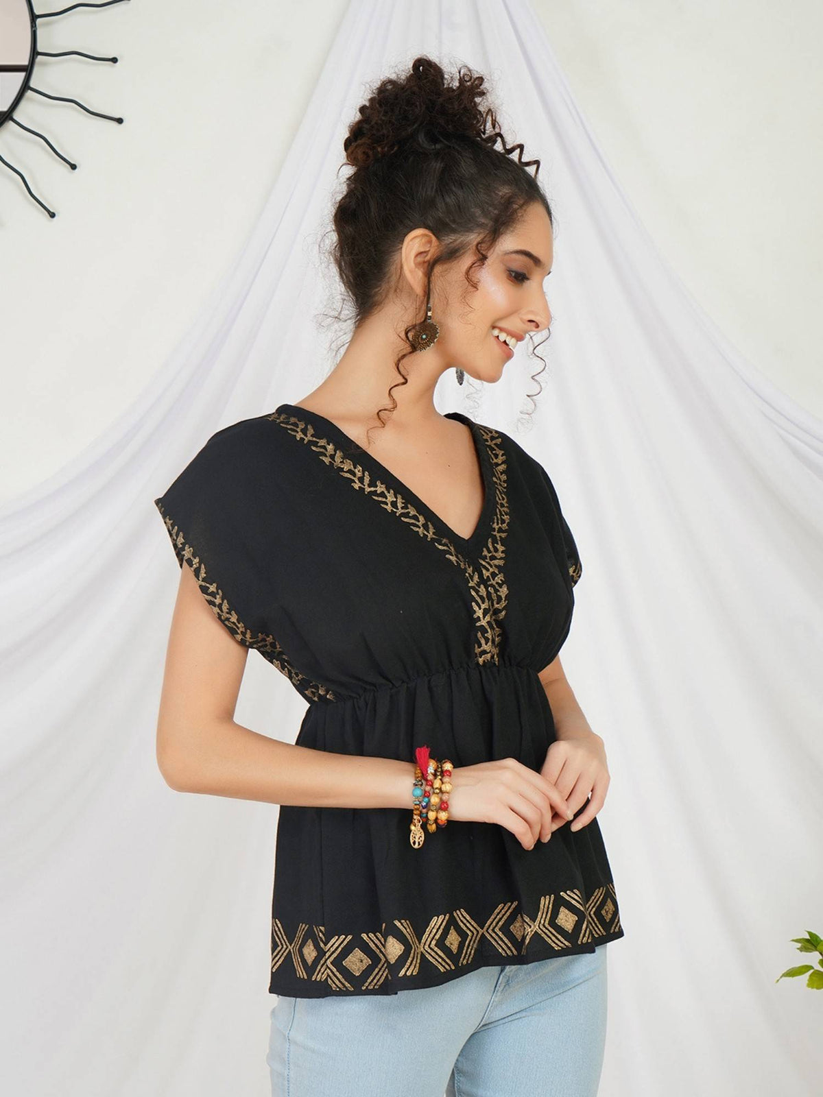 Liora Pearl Glow Boho Top | pt51 - view 26