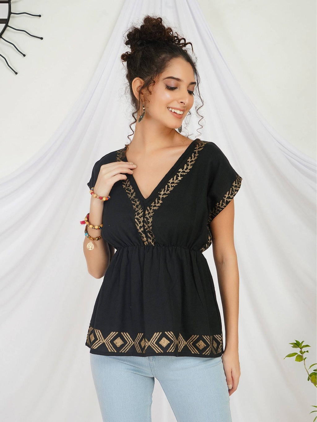 Liora Pearl Glow Boho Top | pt51 - view 30