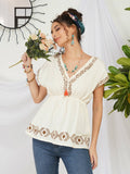 Liora Pearl Glow Boho Top | pt51 - view 1
