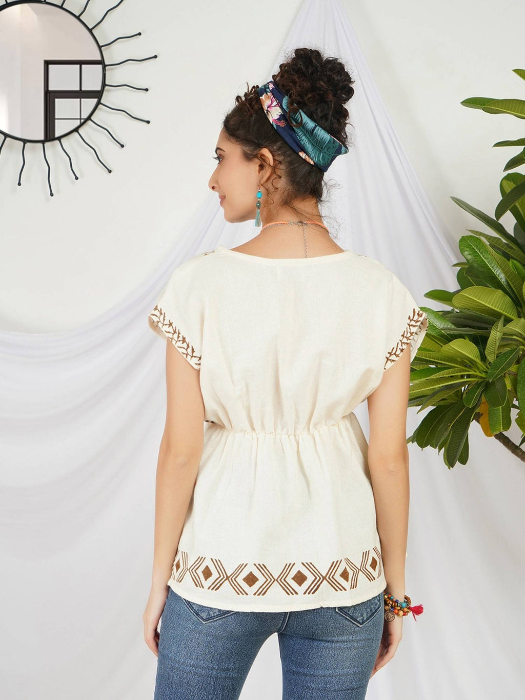 Liora Pearl Glow Boho Top | pt51 - view 2
