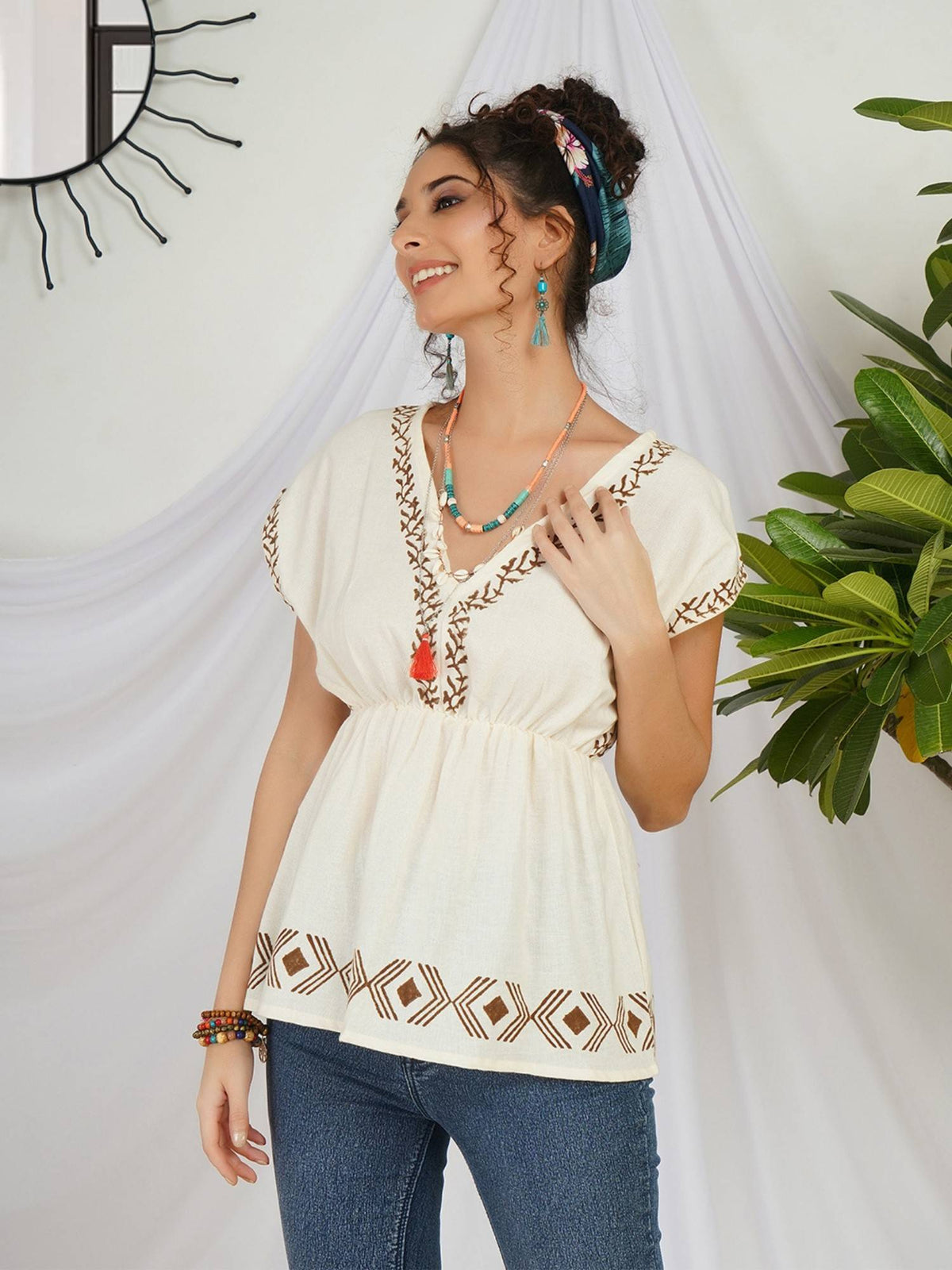 Liora Pearl Glow Boho Top | pt51 - view 8