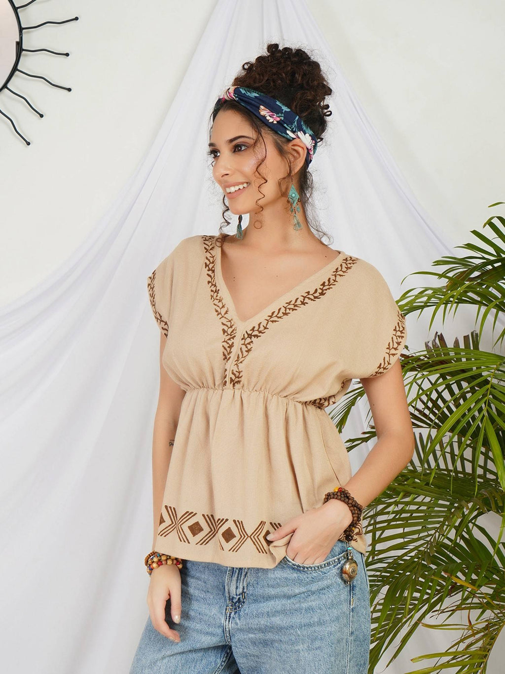 Liora Pearl Glow Boho Top | pt51 - view 19