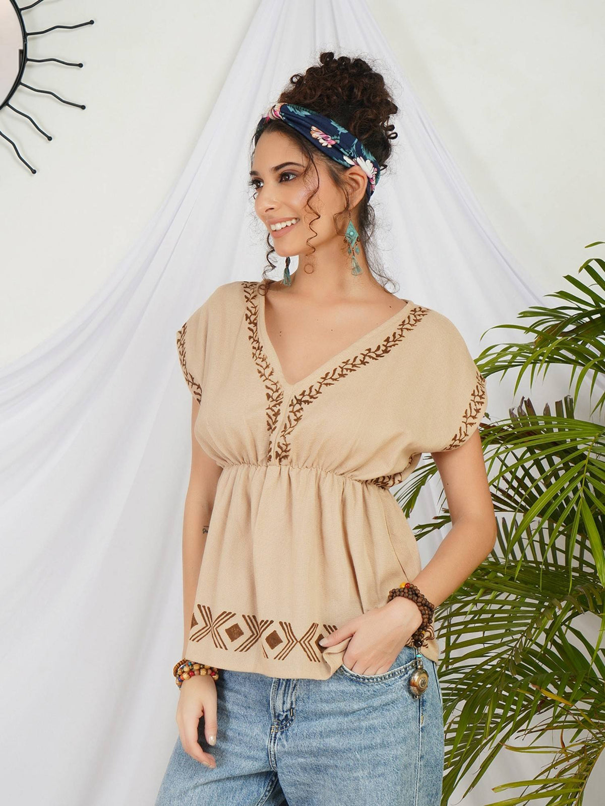 Liora Pearl Glow Boho Top | pt51 - view 19