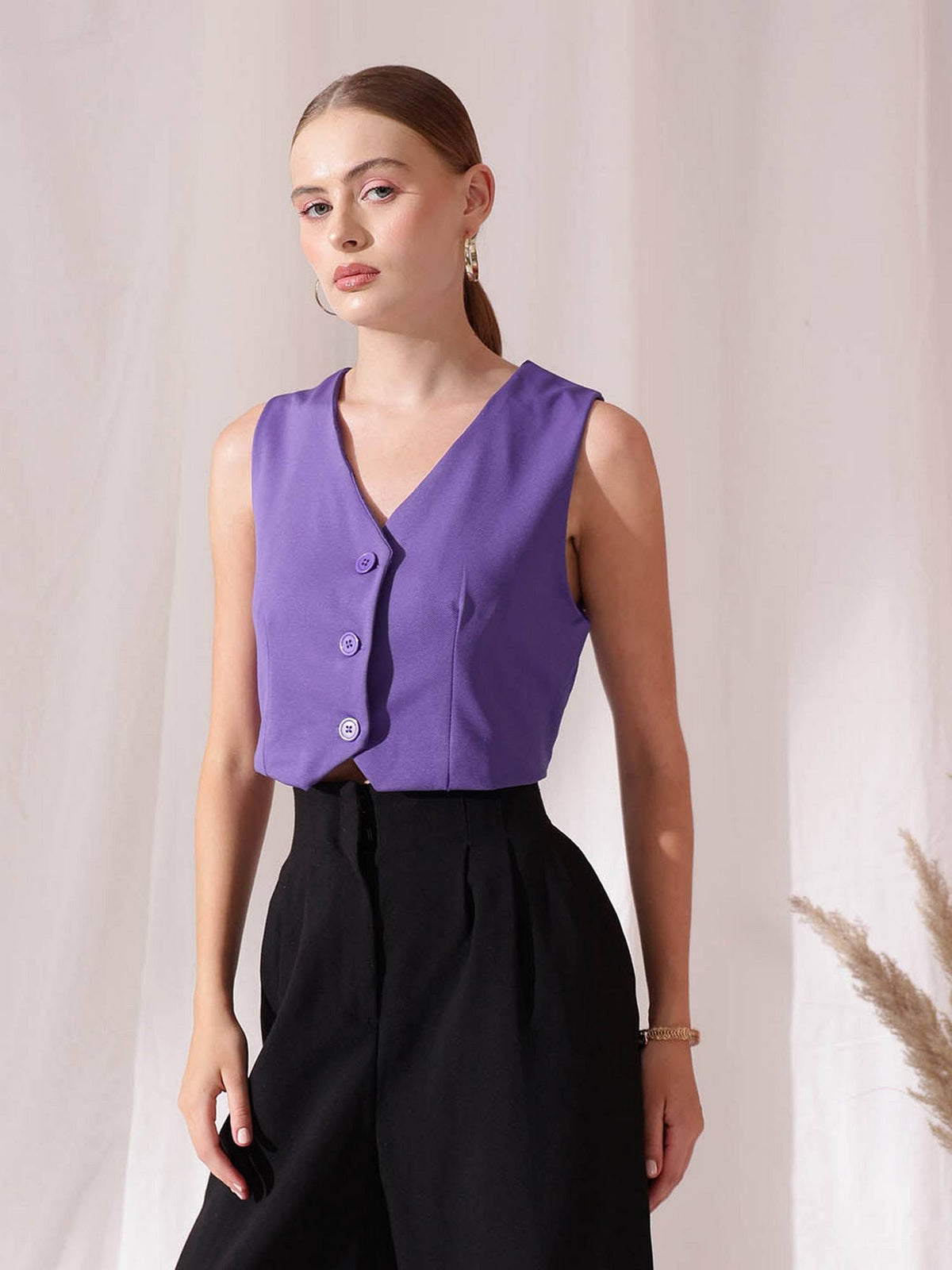 Purple Tex Top | TT98 - view 3