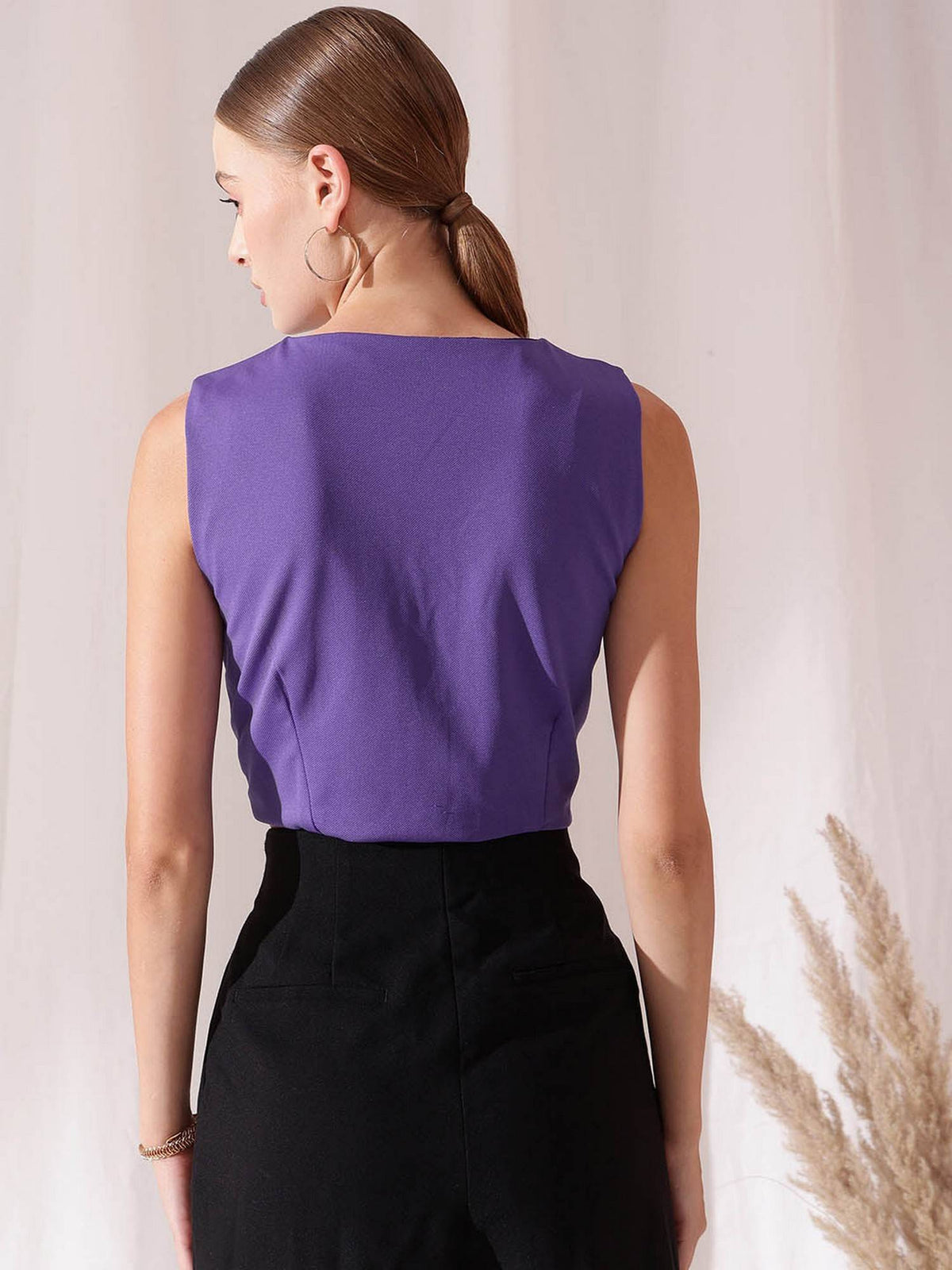 Purple Tex Top | TT98 - view 4
