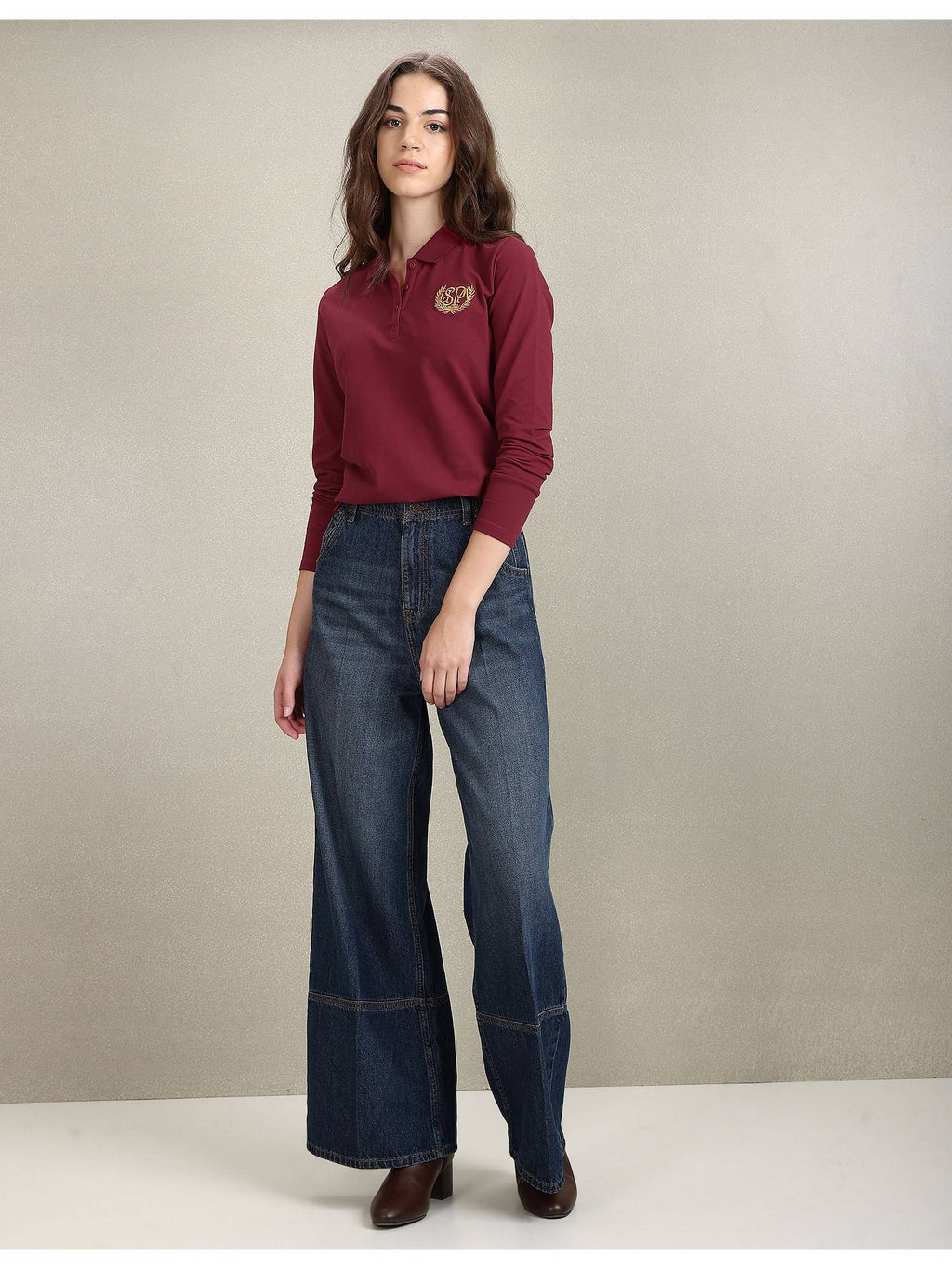 Gold Crest Slim Polo T-shirt | PW43 - view 3