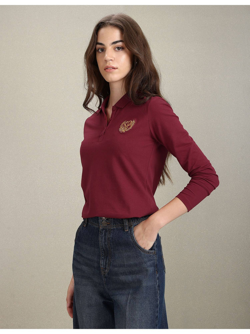 Gold Crest Slim Polo T-shirt | U89 - view 4