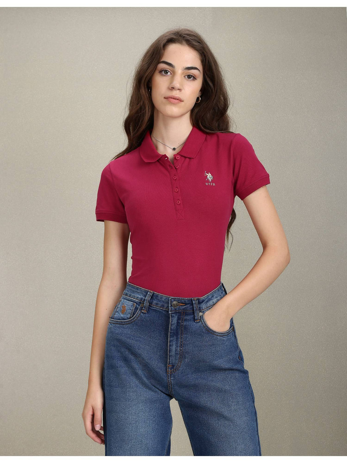 Solid Slim Polo T-shirt | PW43 - view 39