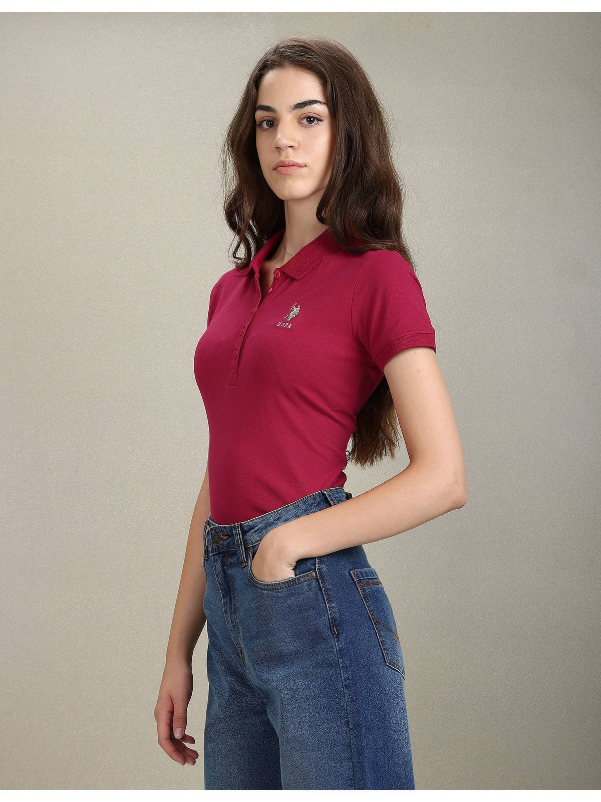Solid Slim Polo T-shirt | PW43 - view 42