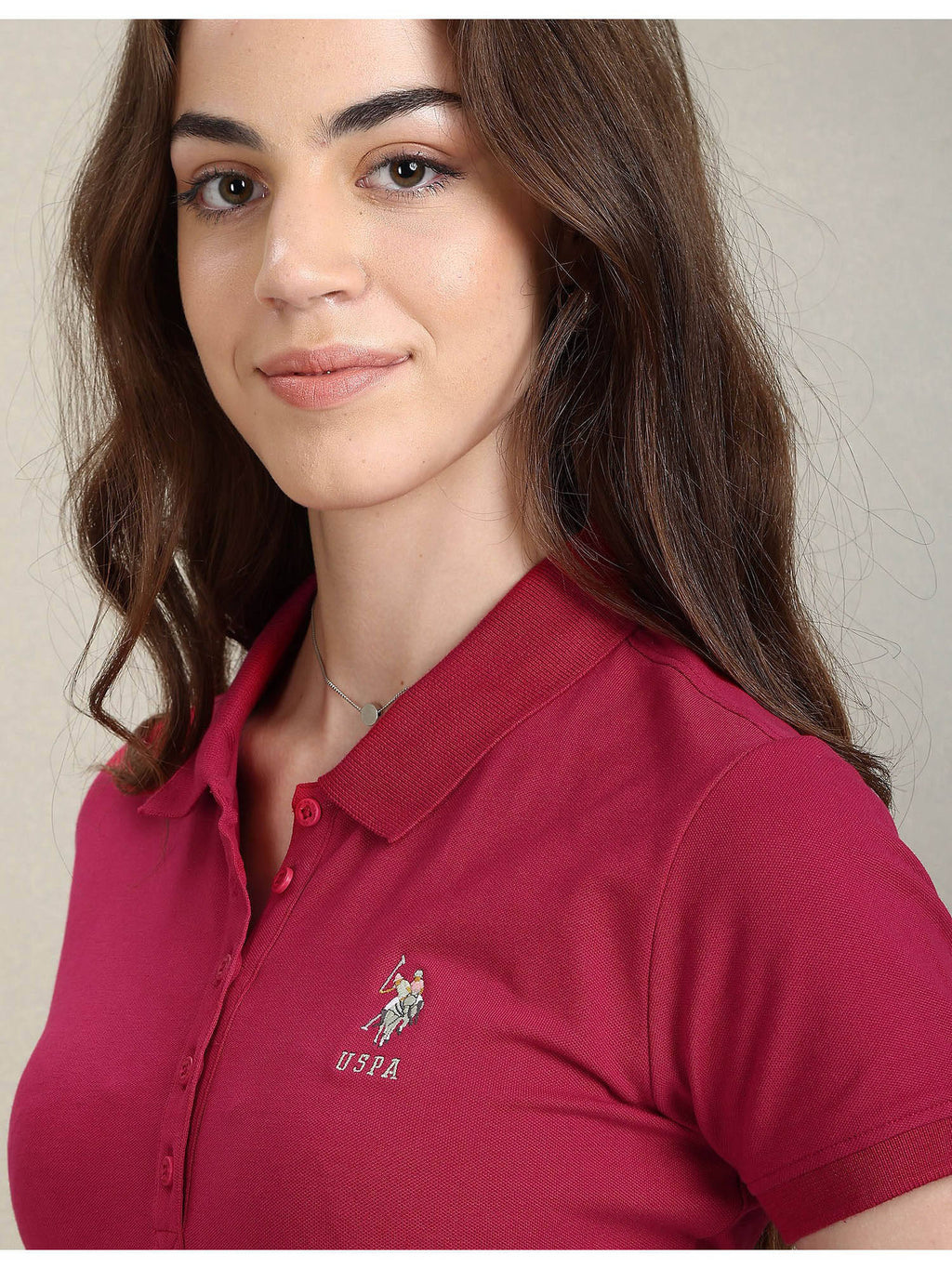 Solid Slim Polo T-shirt | PW43 - view 45