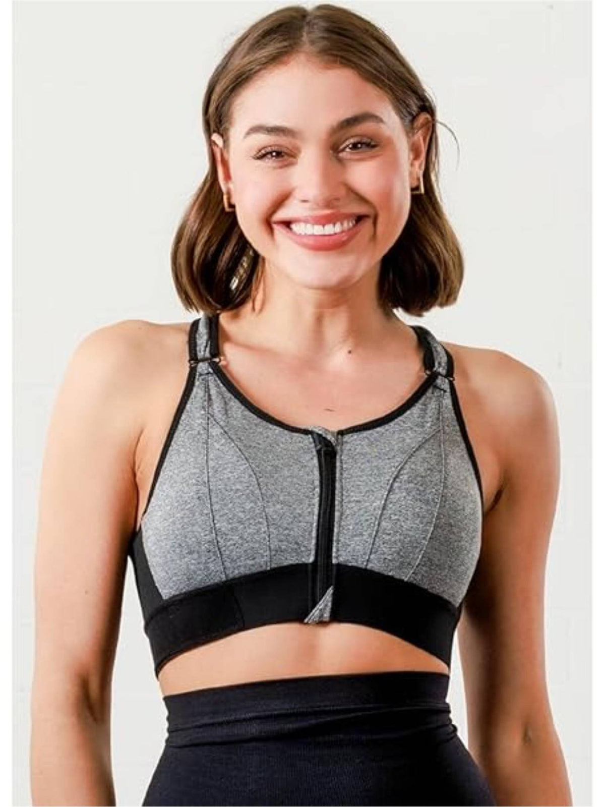 Womens High-Impact Velcro Sports Bra Green | sb09 - view 20