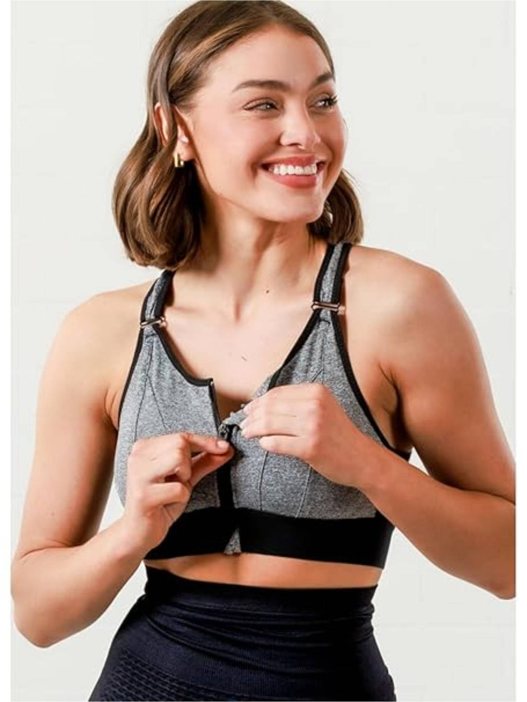 Womens High-Impact Velcro Sports Bra Green | sb09 - view 13