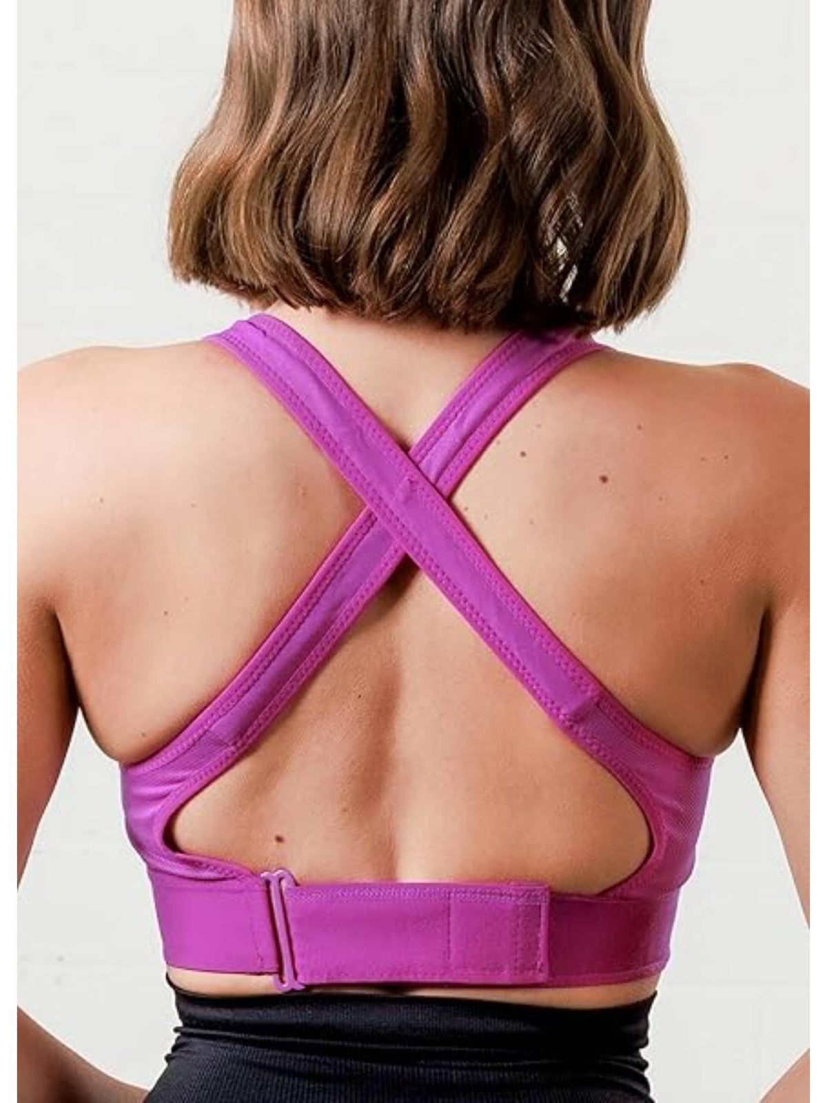 Womens High-Impact Velcro Sports Bra Green | sb09 - view 24