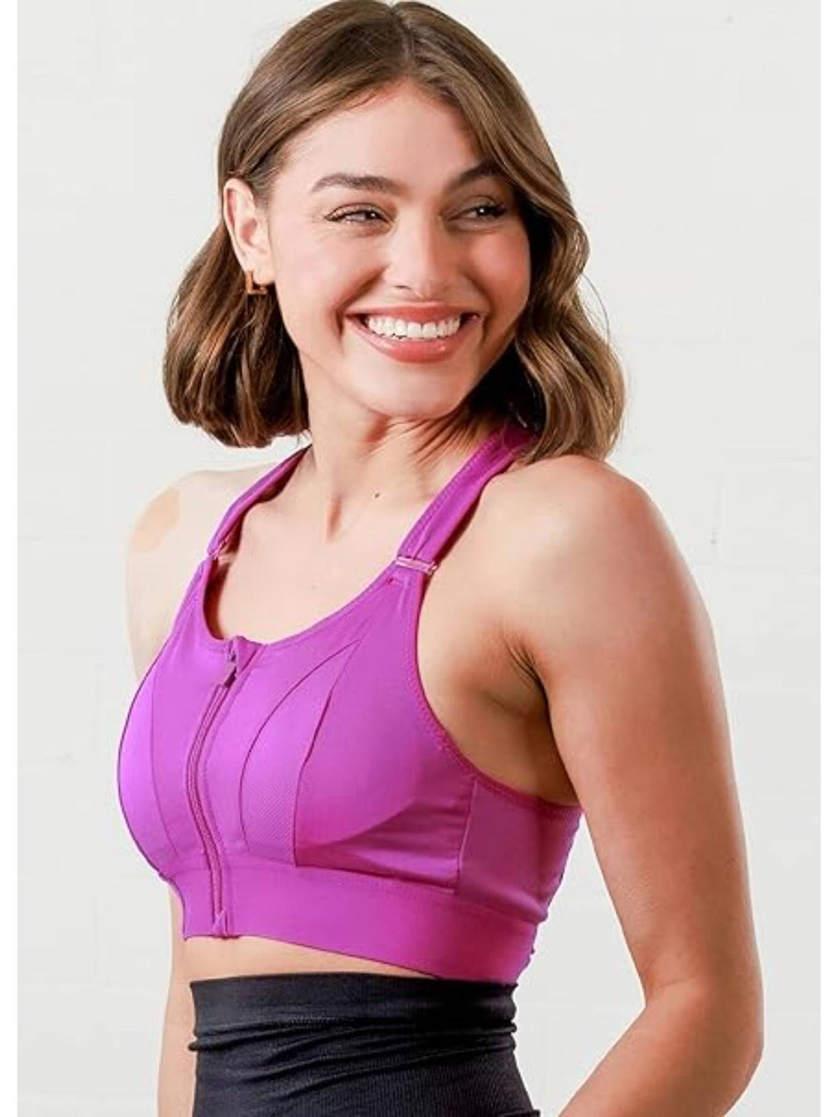 Womens High-Impact Velcro Sports Bra Green | sb09 - view 25