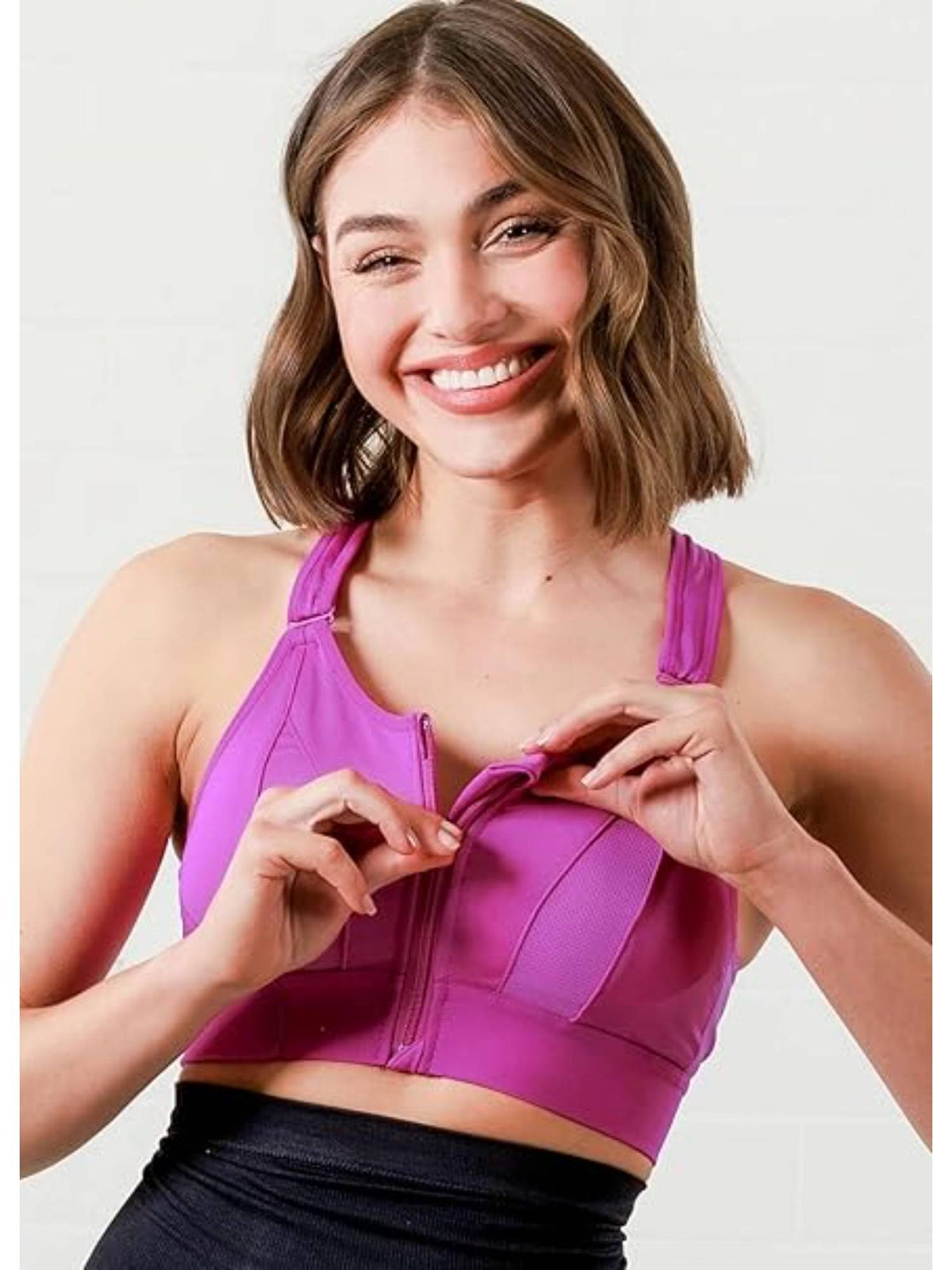 Womens High-Impact Velcro Sports Bra Green | sb09 - view 11