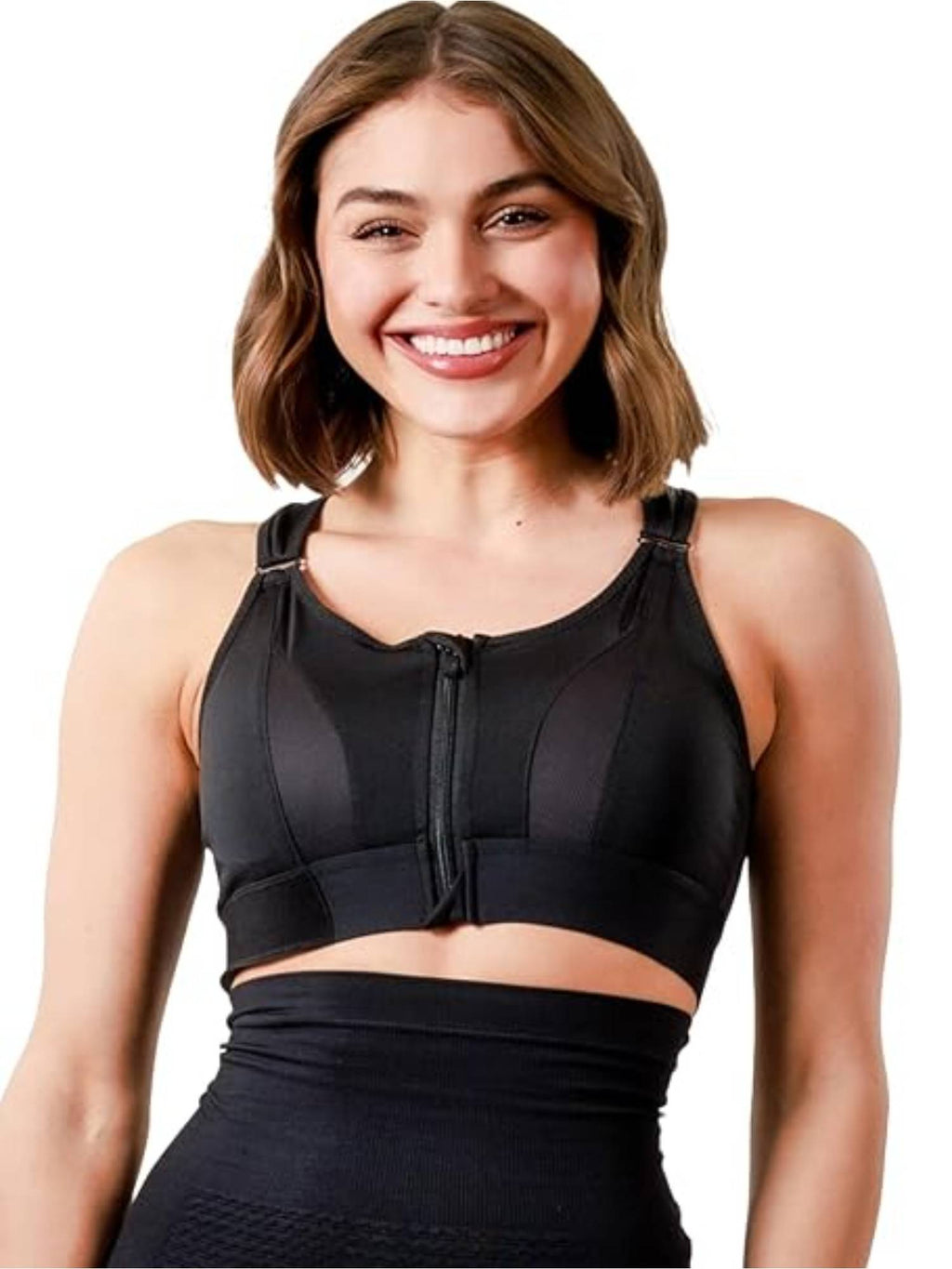 Womens High-Impact Velcro Sports Bra Green | sb09 - view 35