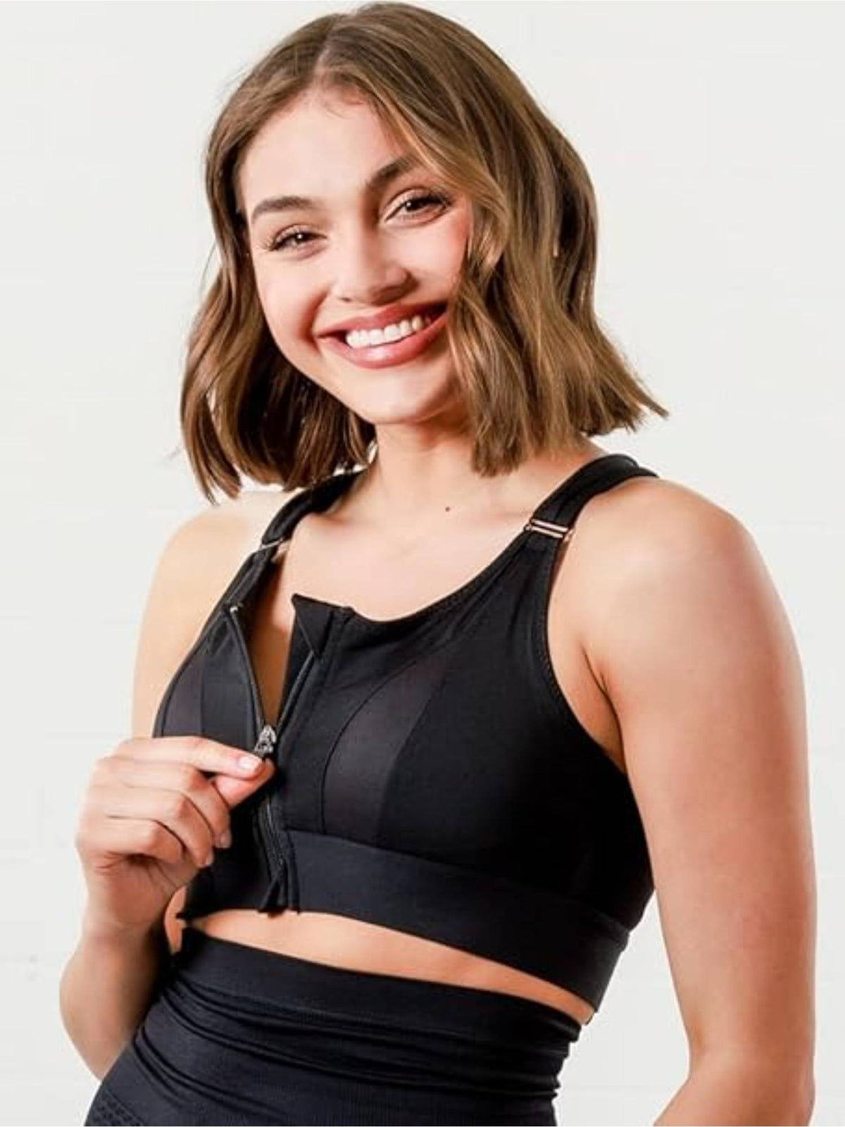 Womens High-Impact Velcro Sports Bra Green | sb09 - view 37