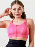 Womens High-Impact Velcro Sports Bra White | sb09 - view 5