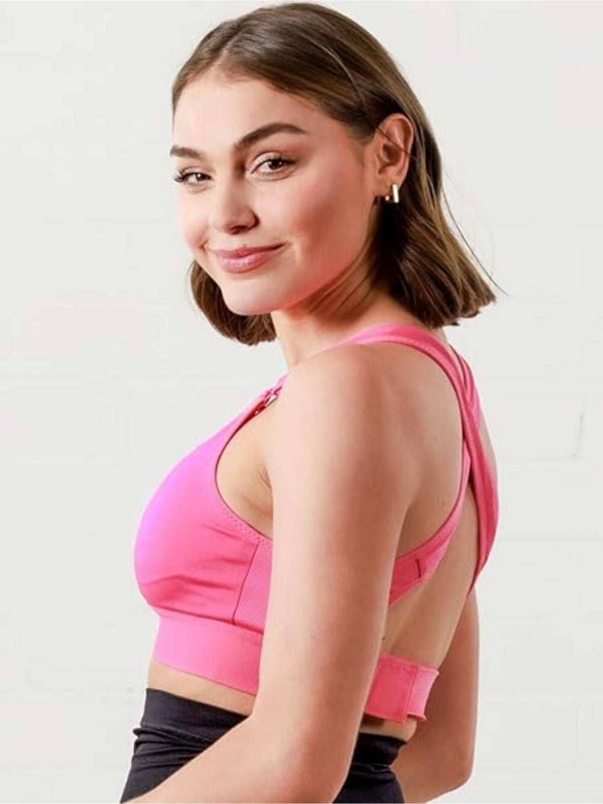 Womens High-Impact Velcro Sports Bra Green | sb09 - view 15