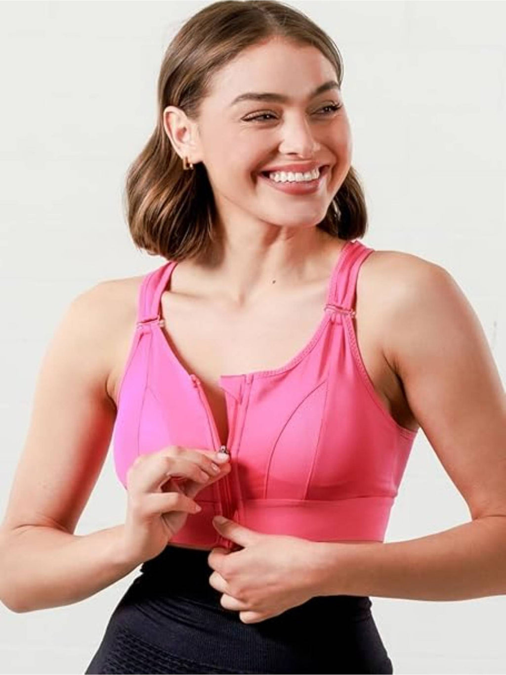 Womens High-Impact Velcro Sports Bra Green | sb09 - view 16