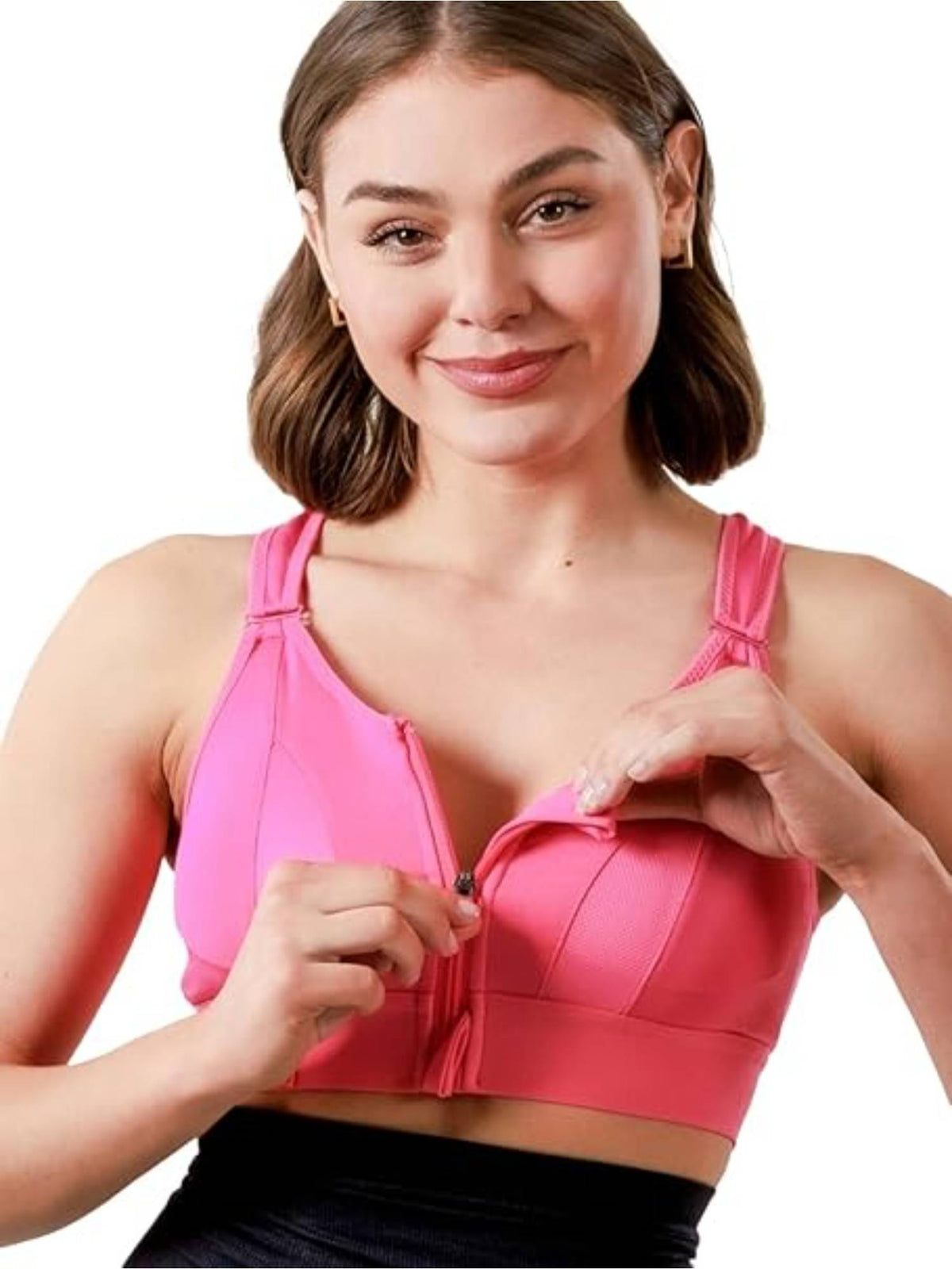 Womens High-Impact Velcro Sports Bra Green | sb09 - view 33