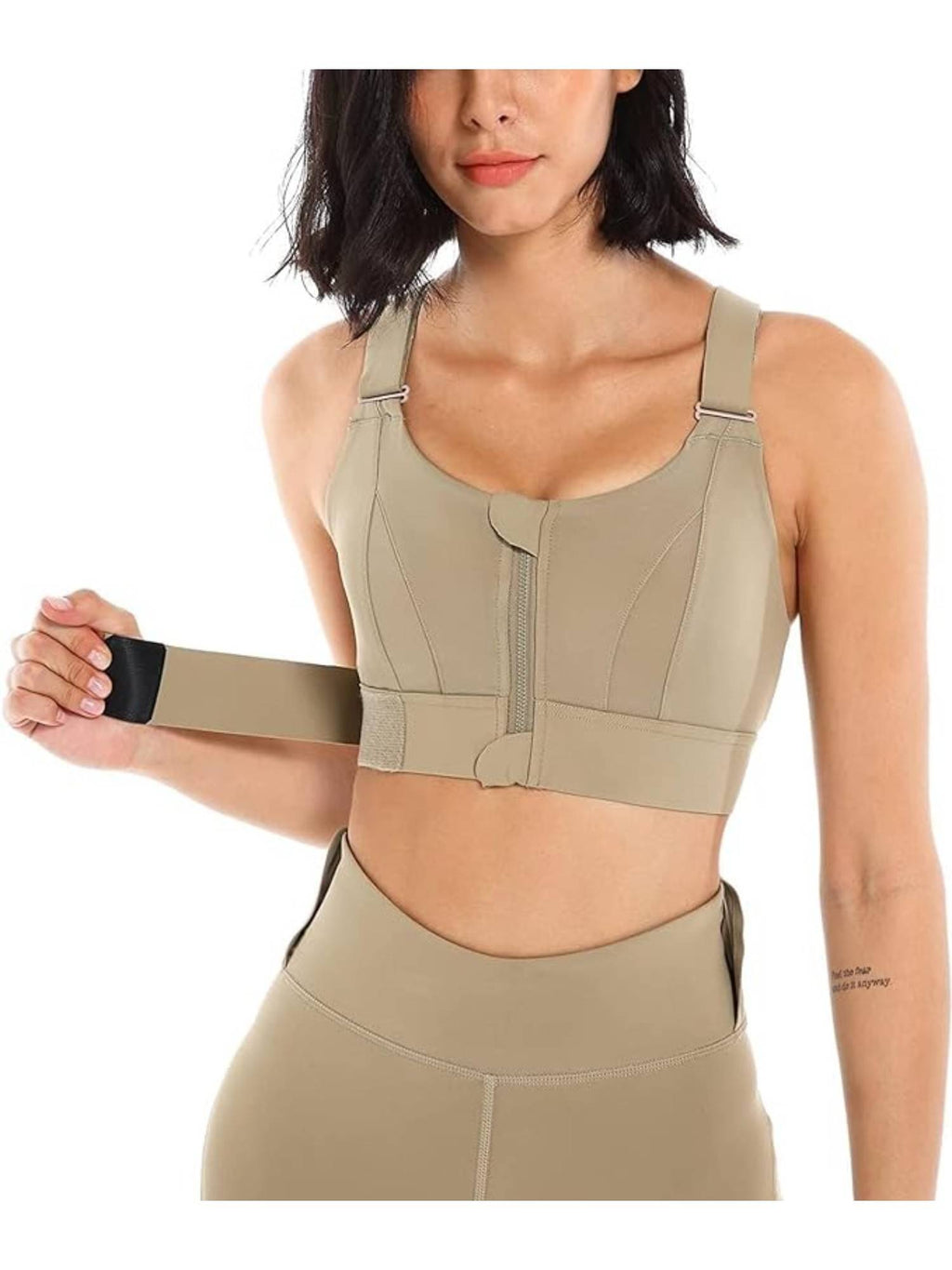 Womens High-Impact Velcro Sports Bra Green | sb09 - view 7