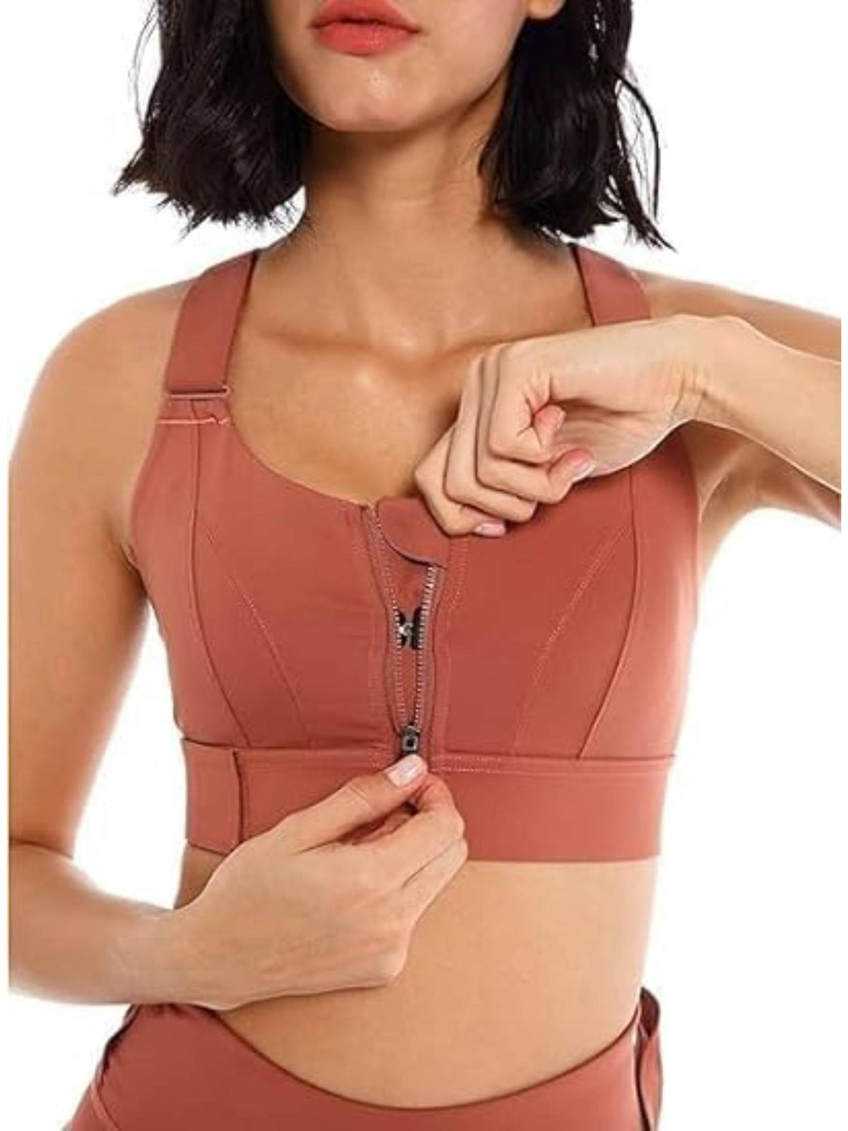 Womens High-Impact Velcro Sports Bra Green | sb09 - view 18