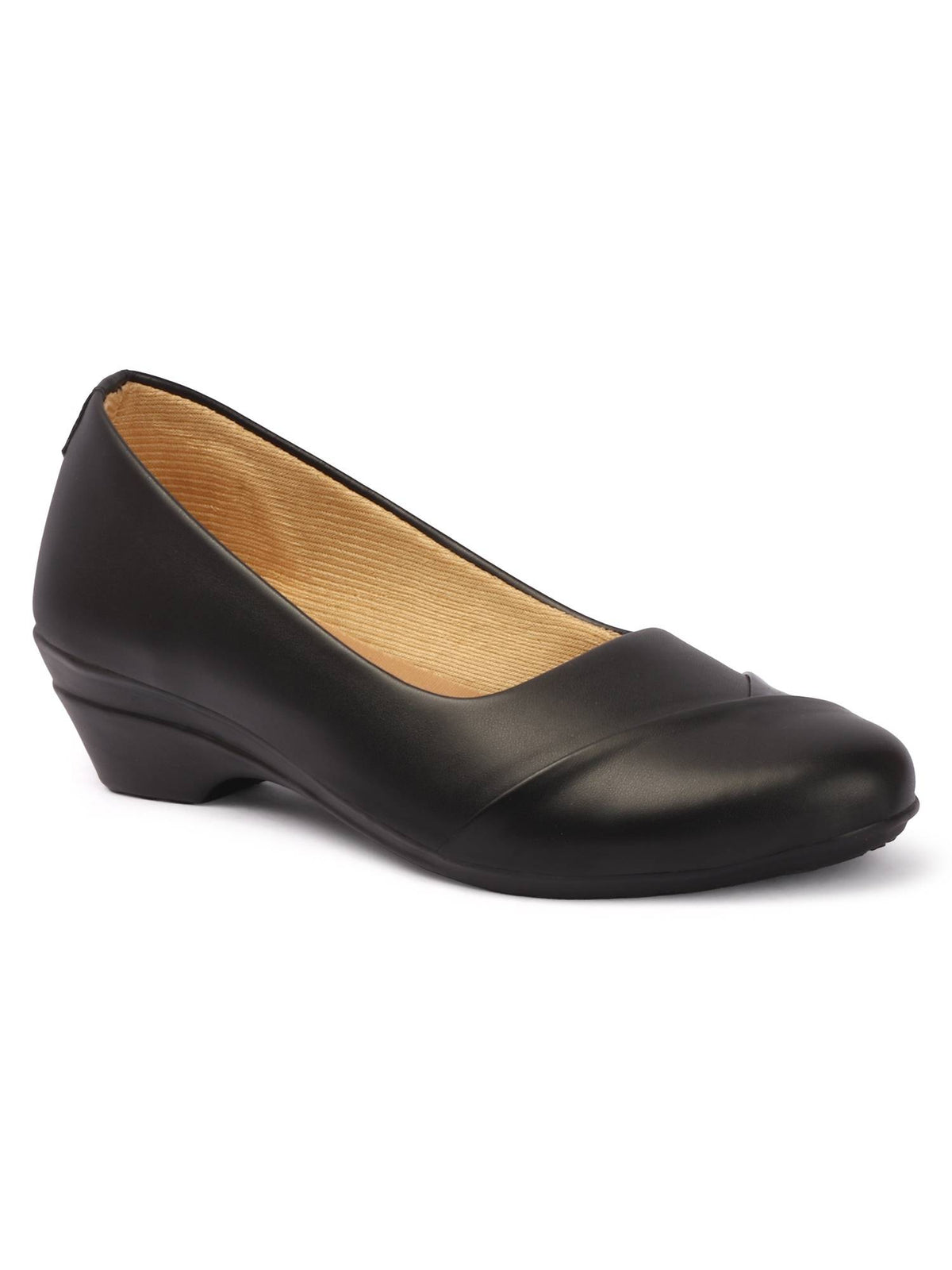 Women Matte Black Slip On Block Heels | H78 - view 8