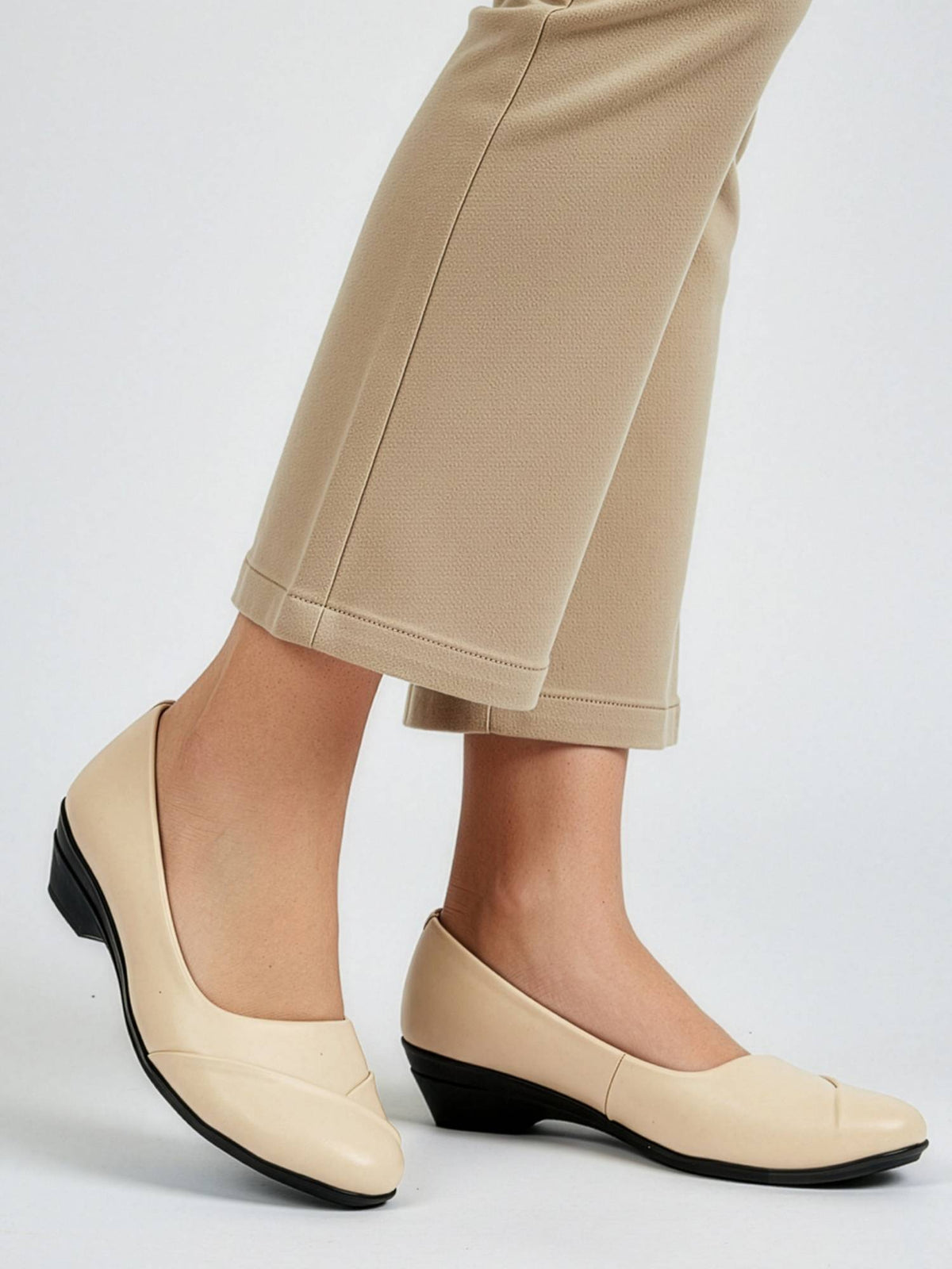 Women Matte Black Slip On Block Heels | H78 - view 10