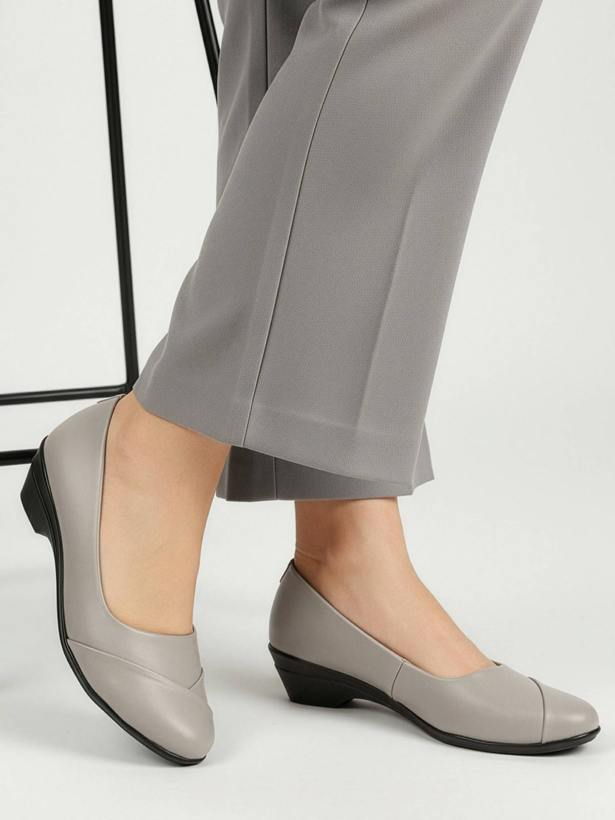 Women Matte Black Slip On Block Heels | H78 - view 18