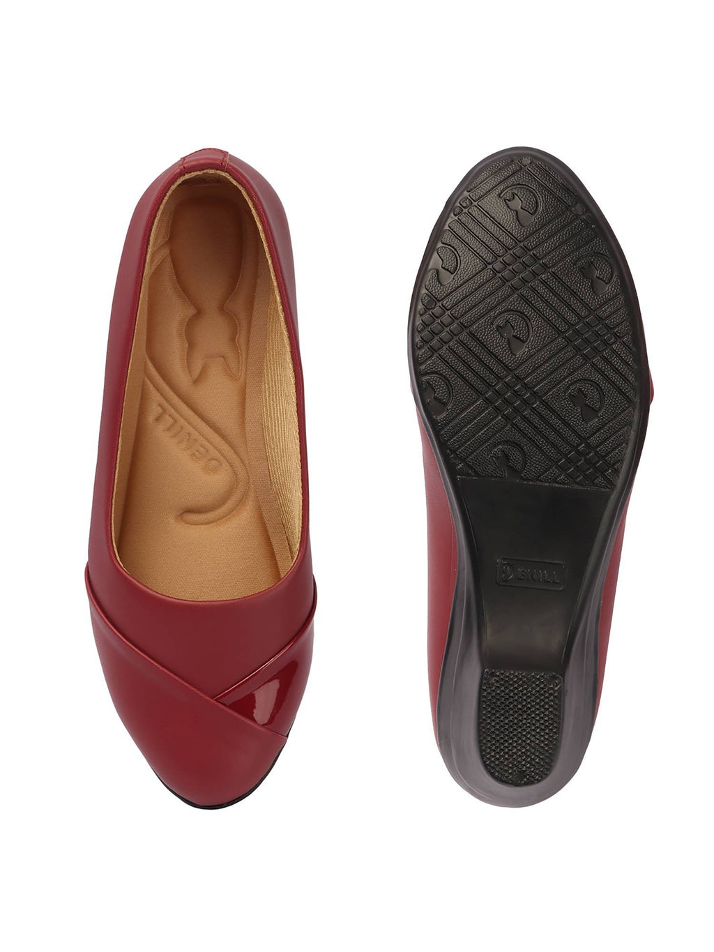 Women Matte Black Slip On Block Heels | H78 - view 55
