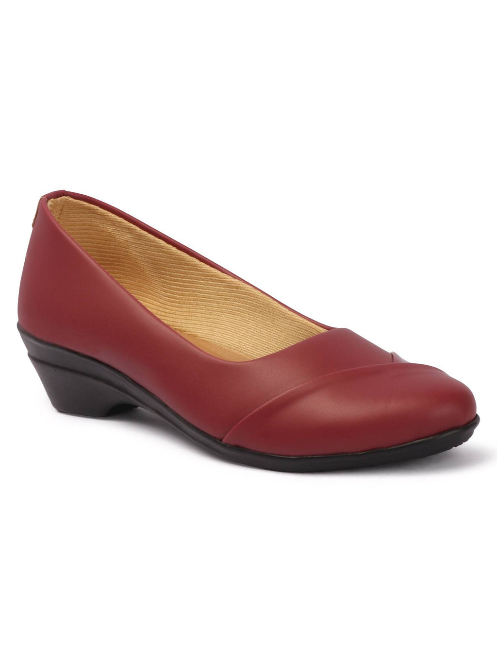 Women Matte Black Slip On Block Heels | H78 - view 57