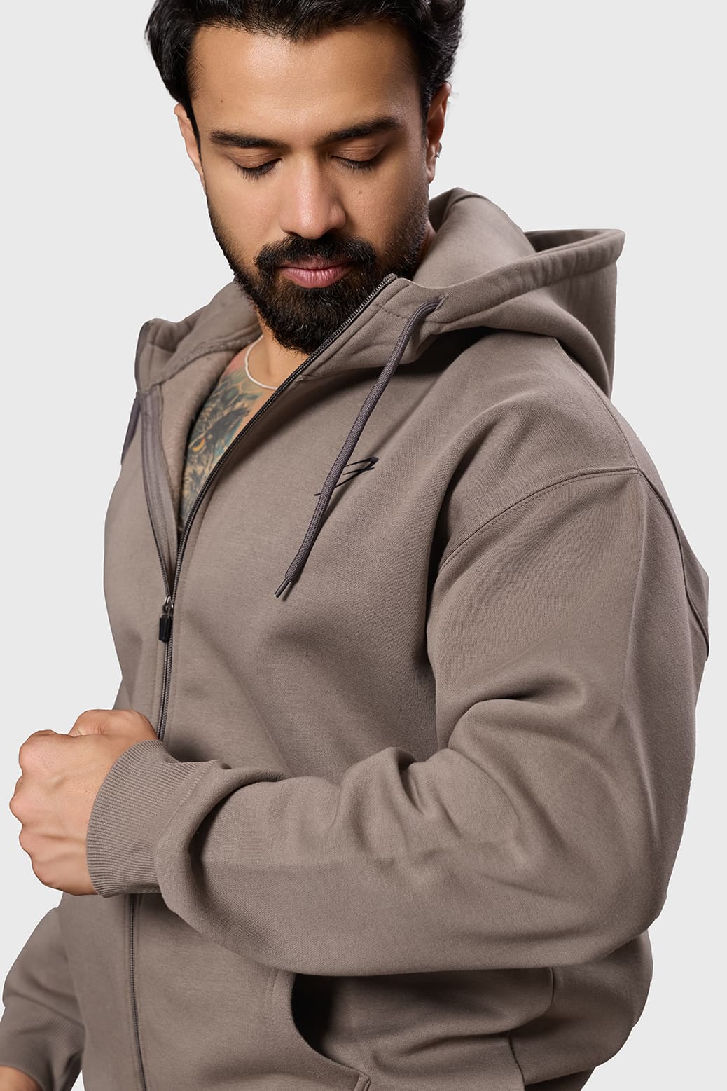 Brookline Oversized Jacket Brown