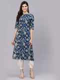Womens Floral Print Rayon A-line Kurta | FY93 - view 30